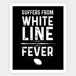 White Line Fever Rugby Sticker